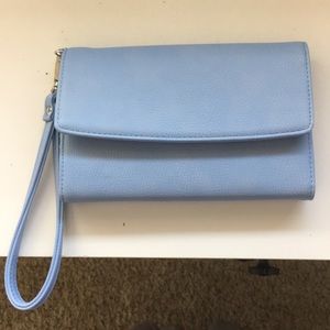 Light blue clutch